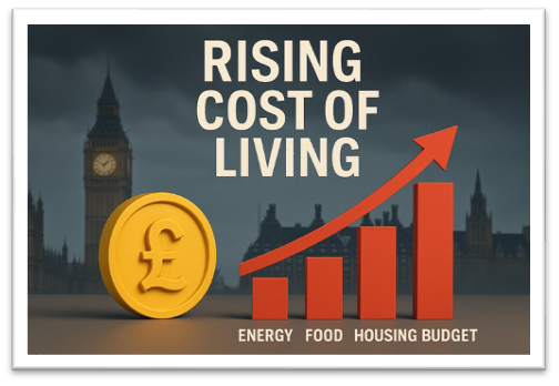 Cost of living and gas price pressures in the UK